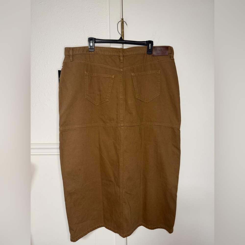 Lauren Ralph Lauren classic denim maxi pencil skirt size 16W New with tag - Picture 8 of 11